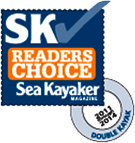 SeaKayaker Magazines readers choice award to Seaward Kayaks for best Tandem 2011-2014